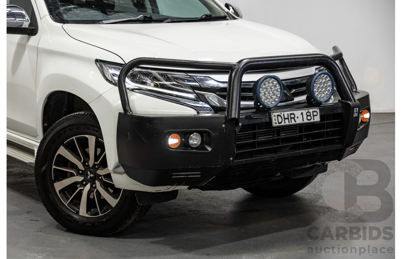 06/2016 Mitsubishi Pajero Sport GLS (4x4) MY16 QE 4d Wagon White Turbo Diesel 2.4L - 7 Seater