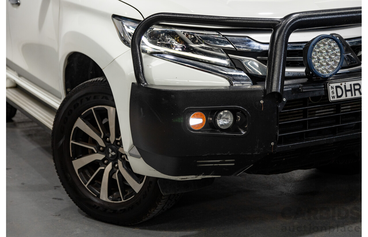 06/2016 Mitsubishi Pajero Sport GLS (4x4) MY16 QE 4d Wagon White Turbo Diesel 2.4L - 7 Seater