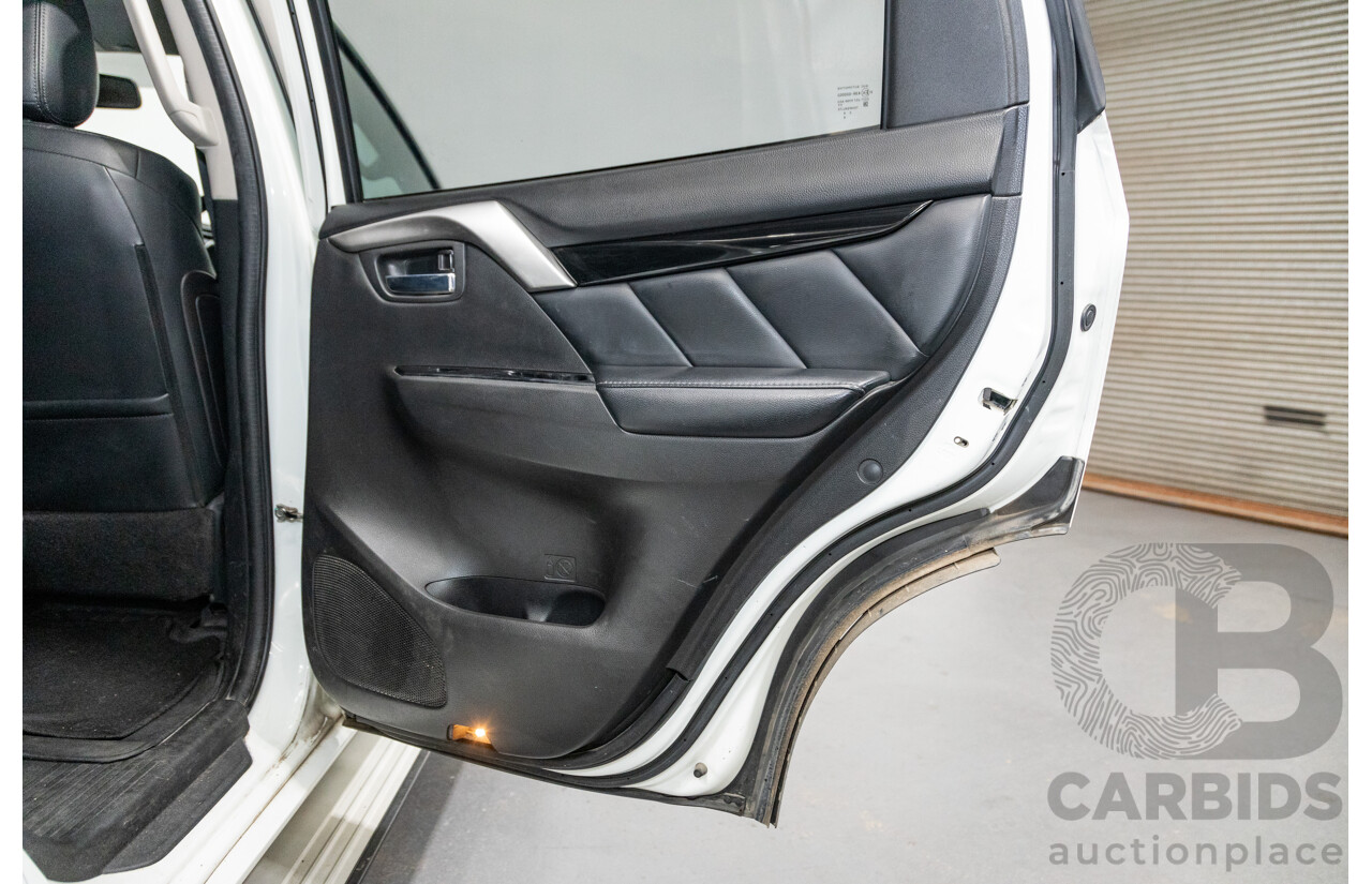 06/2016 Mitsubishi Pajero Sport GLS (4x4) MY16 QE 4d Wagon White Turbo Diesel 2.4L - 7 Seater