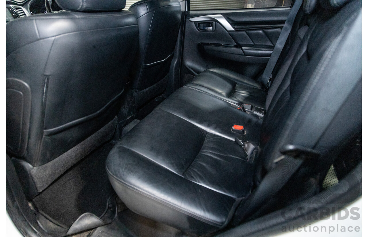 06/2016 Mitsubishi Pajero Sport GLS (4x4) MY16 QE 4d Wagon White Turbo Diesel 2.4L - 7 Seater