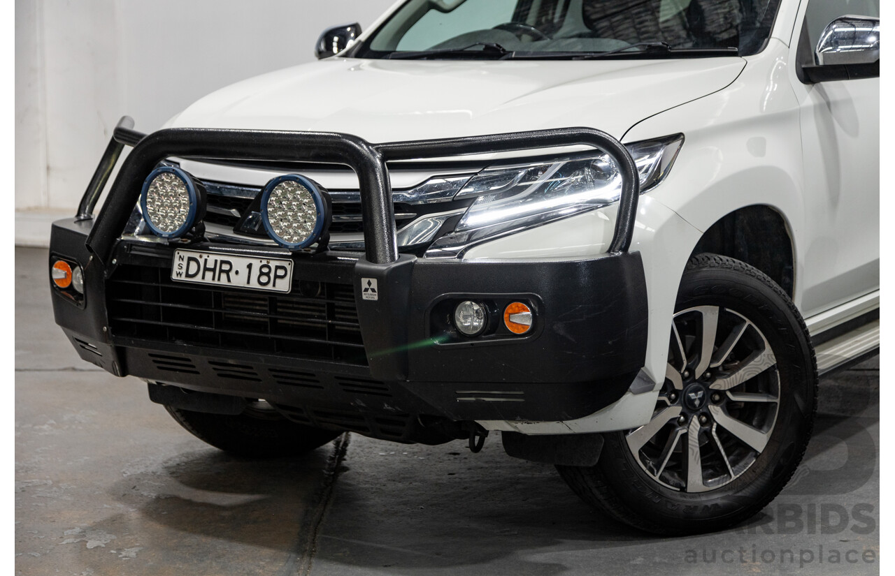 06/2016 Mitsubishi Pajero Sport GLS (4x4) MY16 QE 4d Wagon White Turbo Diesel 2.4L - 7 Seater