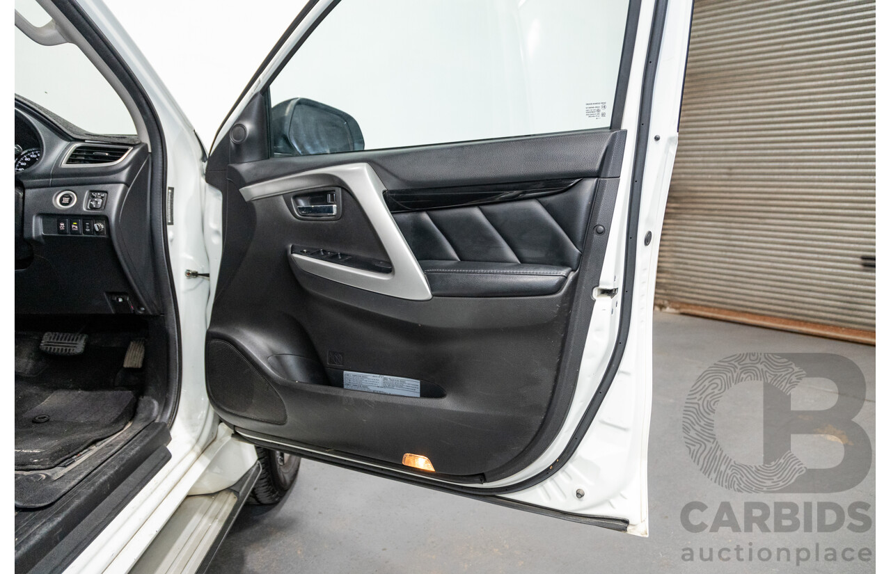 06/2016 Mitsubishi Pajero Sport GLS (4x4) MY16 QE 4d Wagon White Turbo Diesel 2.4L - 7 Seater