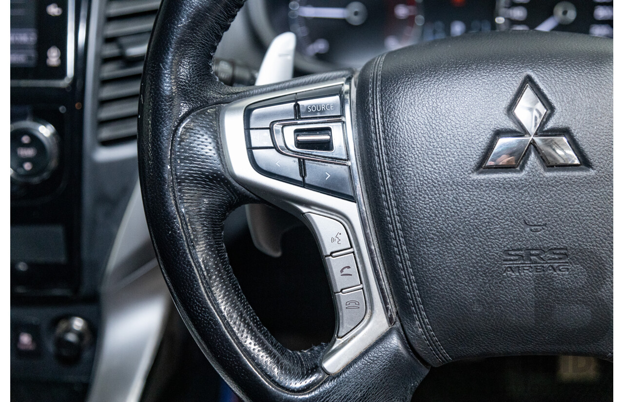 06/2016 Mitsubishi Pajero Sport GLS (4x4) MY16 QE 4d Wagon White Turbo Diesel 2.4L - 7 Seater