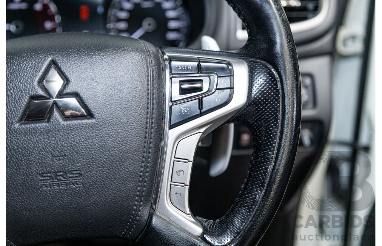 06/2016 Mitsubishi Pajero Sport GLS (4x4) MY16 QE 4d Wagon White Turbo Diesel 2.4L - 7 Seater