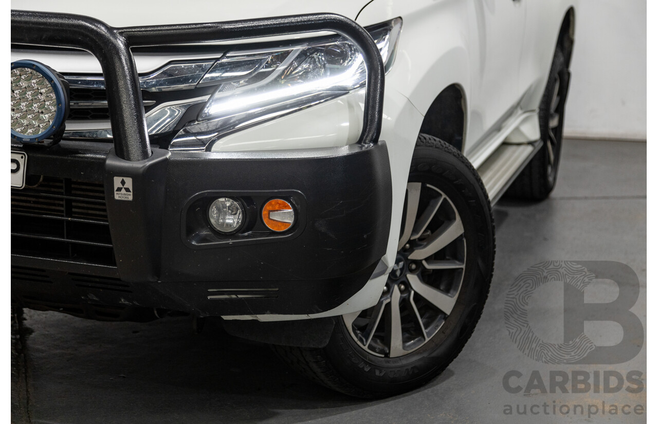 06/2016 Mitsubishi Pajero Sport GLS (4x4) MY16 QE 4d Wagon White Turbo Diesel 2.4L - 7 Seater