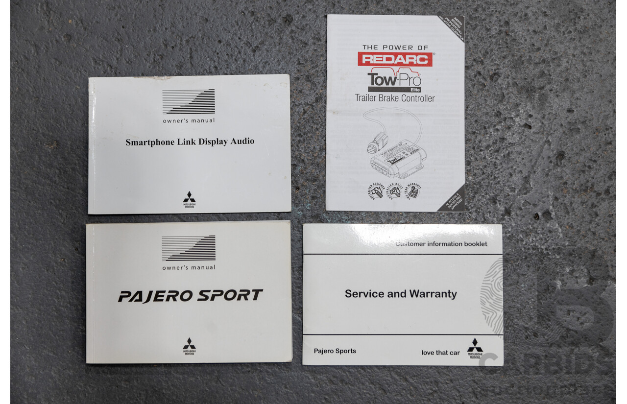 06/2016 Mitsubishi Pajero Sport GLS (4x4) MY16 QE 4d Wagon White Turbo Diesel 2.4L - 7 Seater