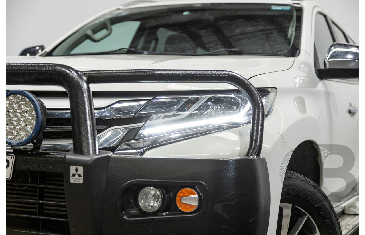 06/2016 Mitsubishi Pajero Sport GLS (4x4) MY16 QE 4d Wagon White Turbo Diesel 2.4L - 7 Seater