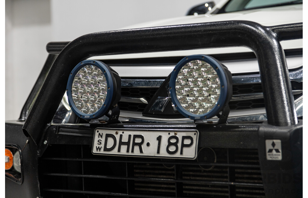 06/2016 Mitsubishi Pajero Sport GLS (4x4) MY16 QE 4d Wagon White Turbo Diesel 2.4L - 7 Seater