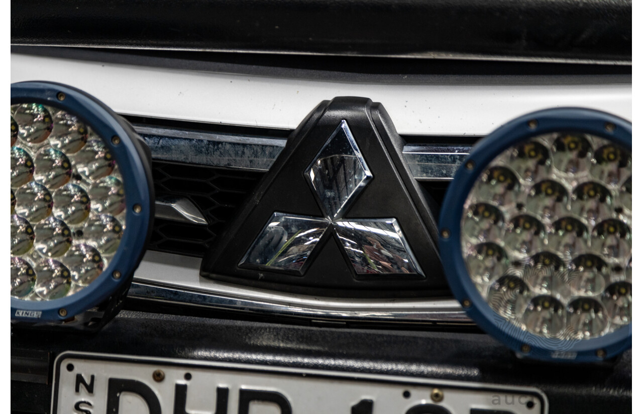 06/2016 Mitsubishi Pajero Sport GLS (4x4) MY16 QE 4d Wagon White Turbo Diesel 2.4L - 7 Seater