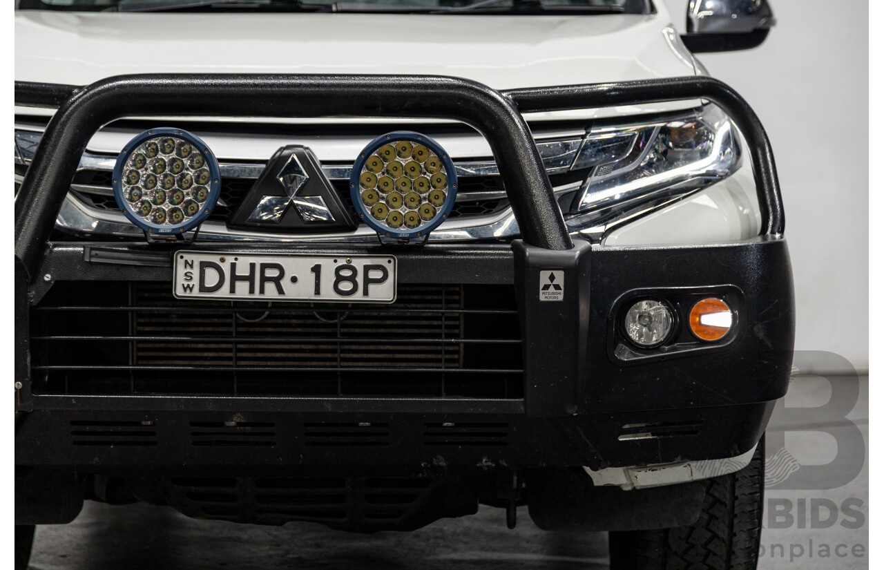 06/2016 Mitsubishi Pajero Sport GLS (4x4) MY16 QE 4d Wagon White Turbo Diesel 2.4L - 7 Seater