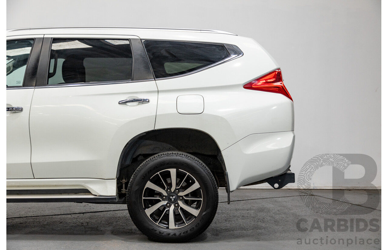 06/2016 Mitsubishi Pajero Sport GLS (4x4) MY16 QE 4d Wagon White Turbo Diesel 2.4L - 7 Seater