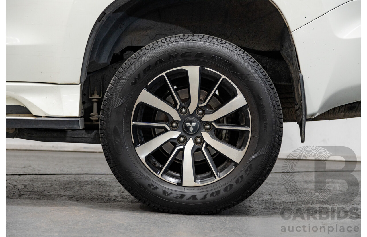 06/2016 Mitsubishi Pajero Sport GLS (4x4) MY16 QE 4d Wagon White Turbo Diesel 2.4L - 7 Seater