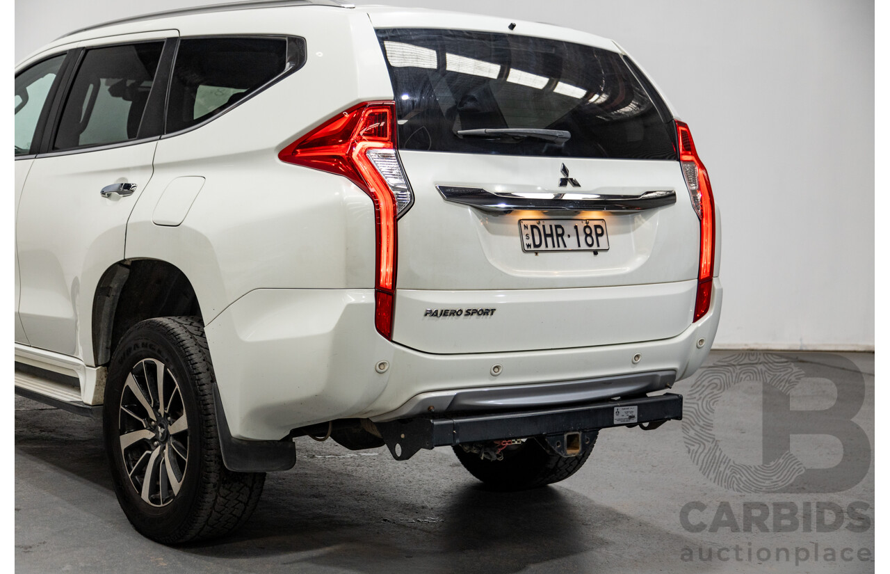 06/2016 Mitsubishi Pajero Sport GLS (4x4) MY16 QE 4d Wagon White Turbo Diesel 2.4L - 7 Seater