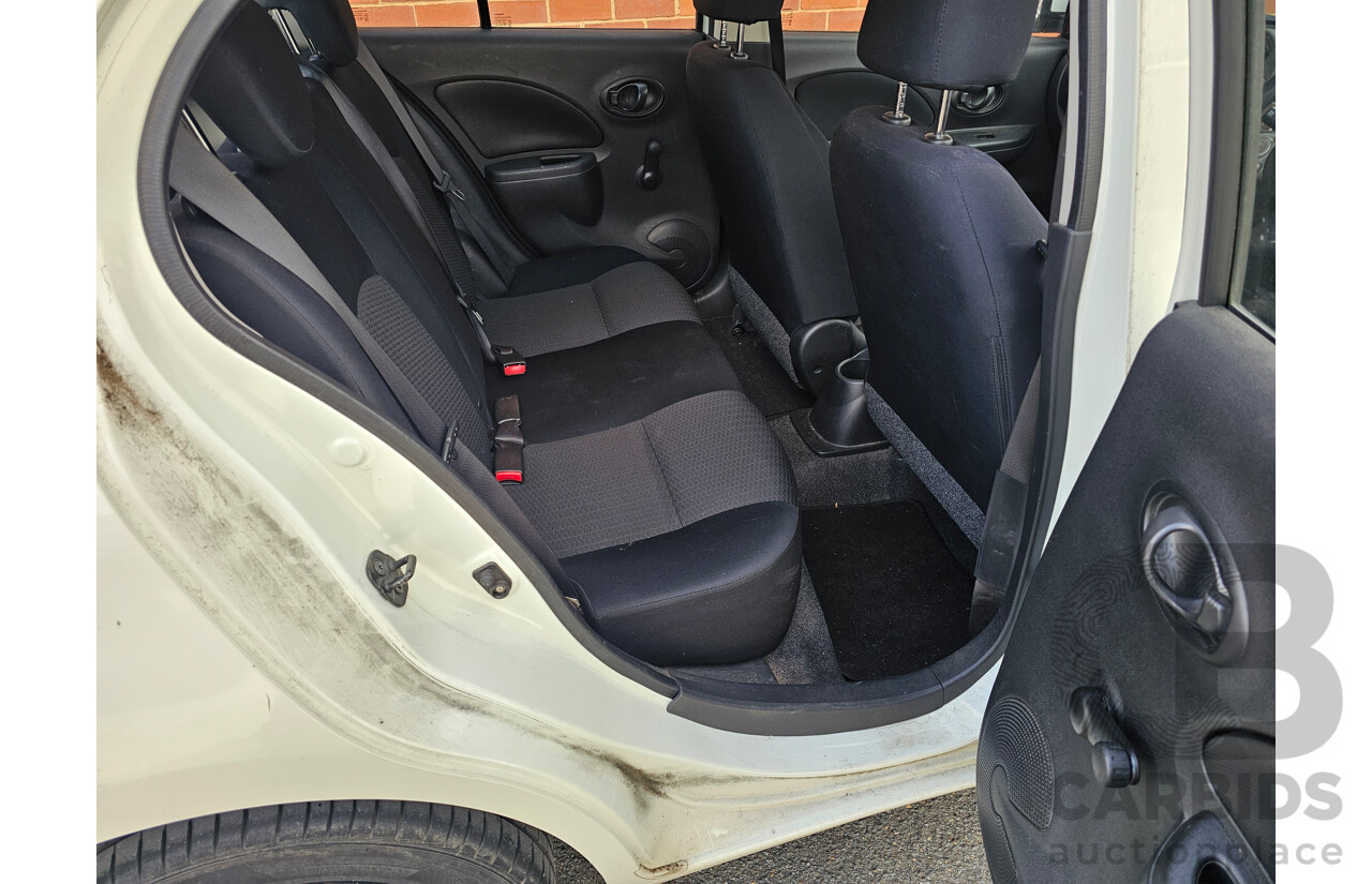 9/2011 Nissan Micra ST K13 5d Hatchback White 1.2L