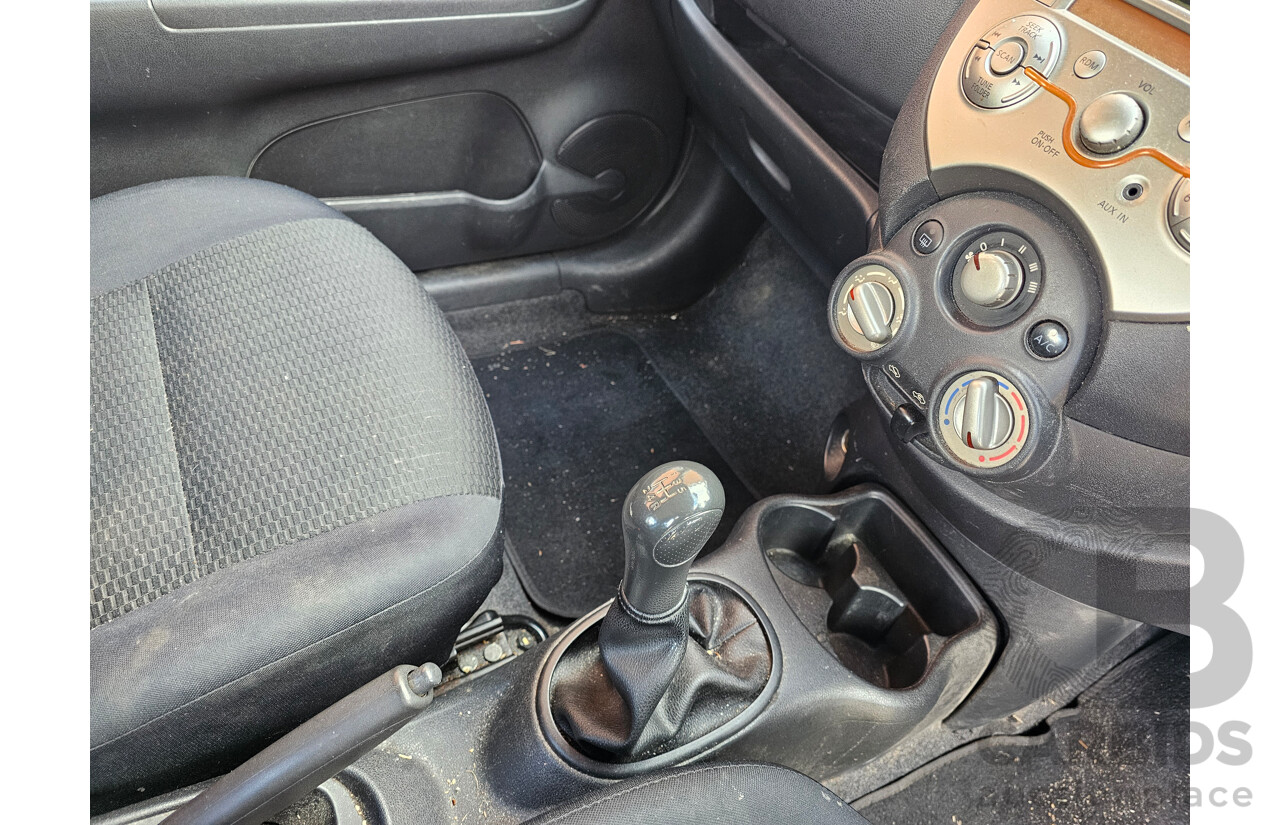 9/2011 Nissan Micra ST K13 5d Hatchback White 1.2L