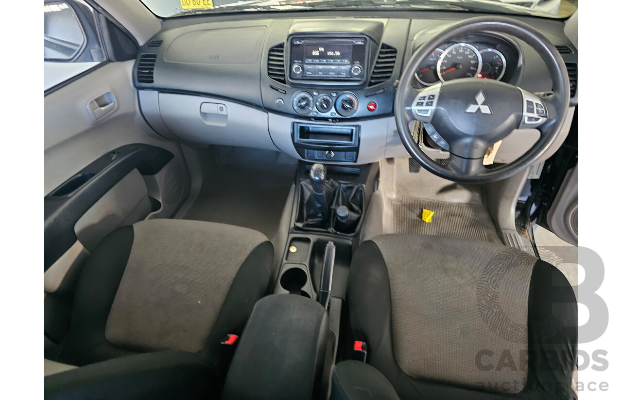 5/2014 Mitsubishi Triton GLX (4x4) MN MY14 UPDATE Double Cab Utility Black 2.5L