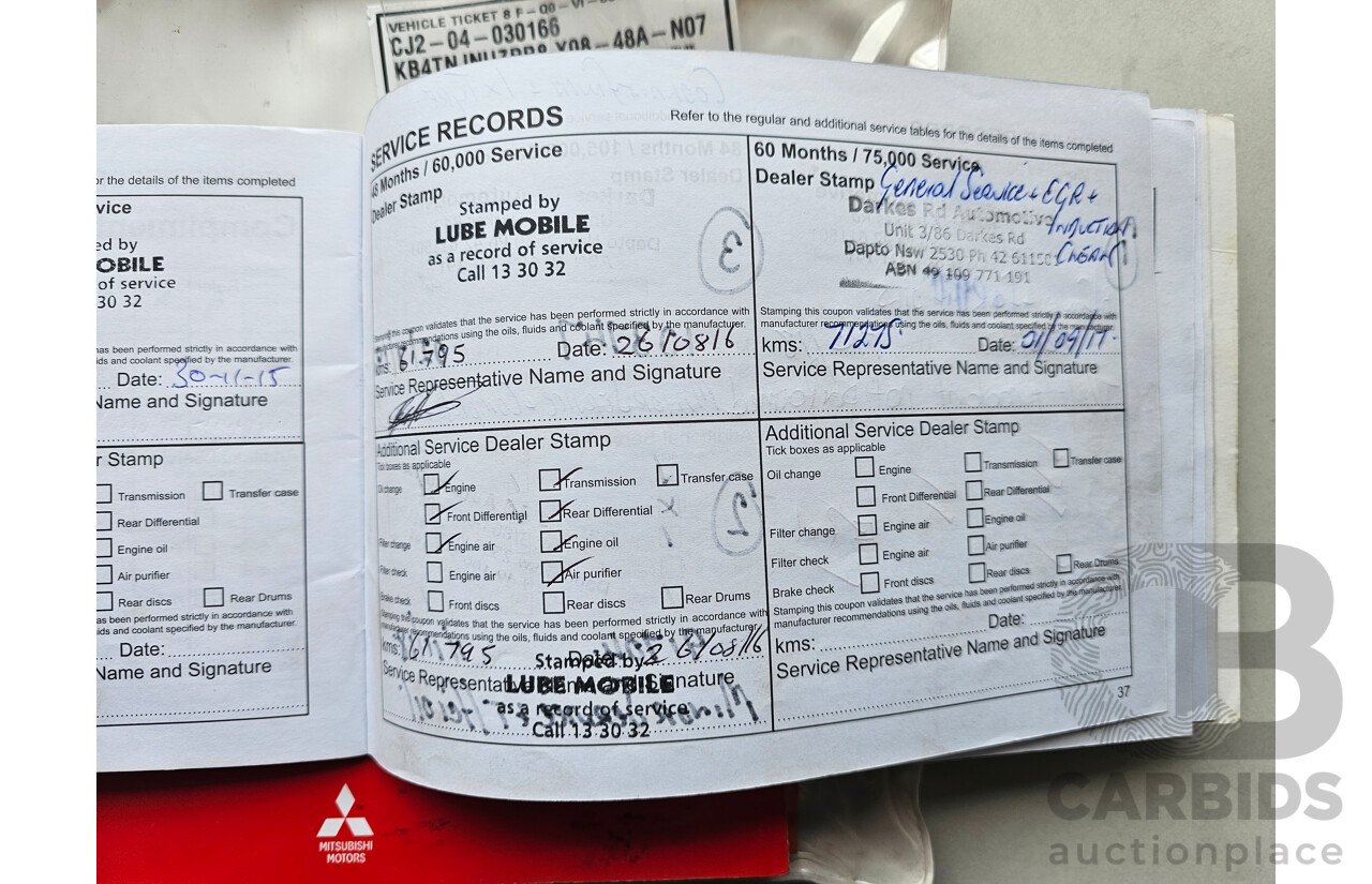 5/2014 Mitsubishi Triton GLX (4x4) MN MY14 UPDATE Double Cab Utility Black 2.5L