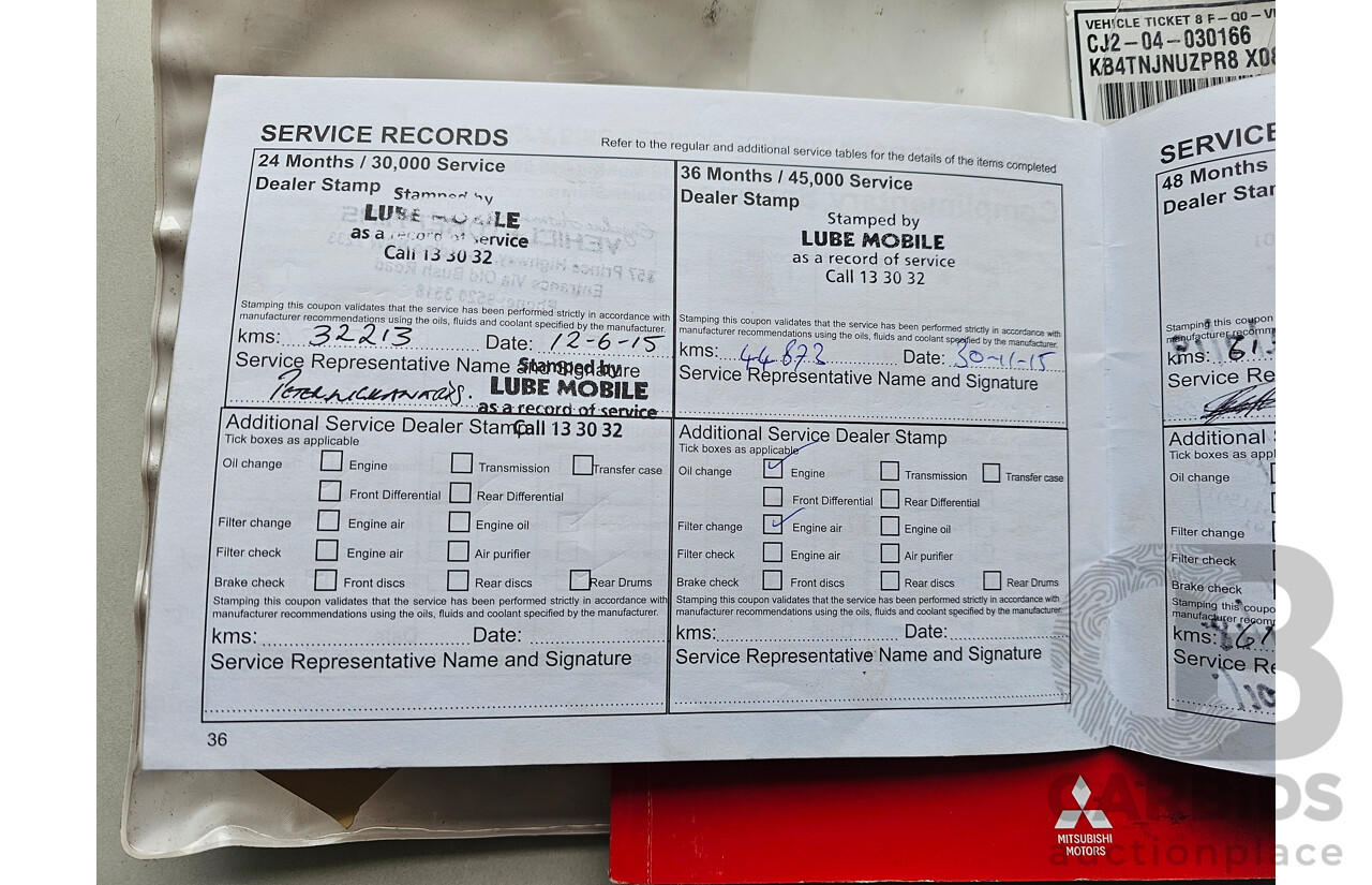 5/2014 Mitsubishi Triton GLX (4x4) MN MY14 UPDATE Double Cab Utility Black 2.5L