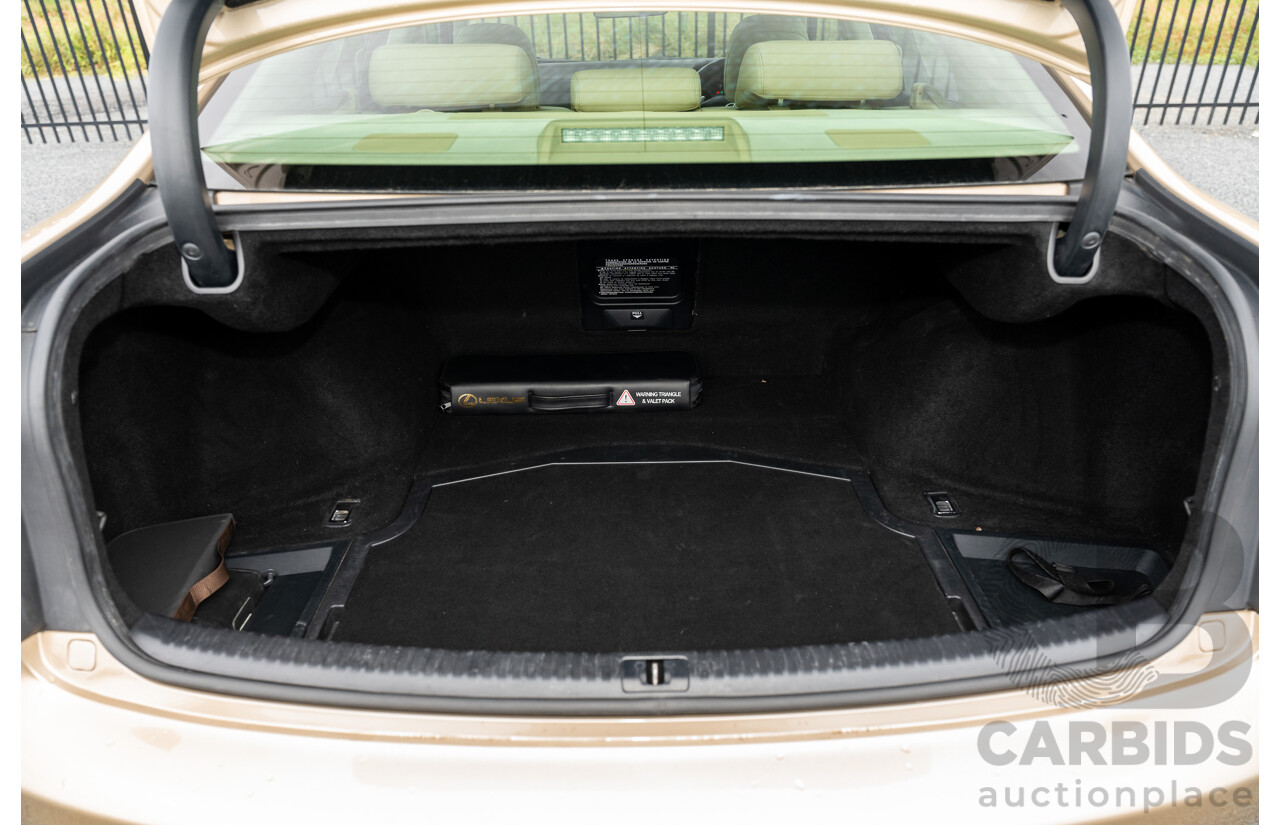 11/2006 Lexus IS250 Prestige GSE20R 4d Sedan Mystic Gold Metallic V6 2.5L