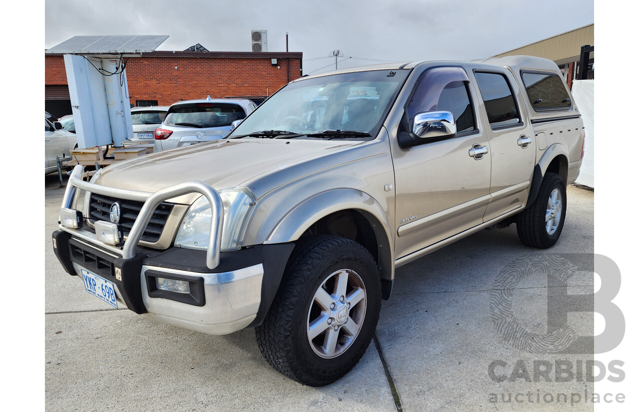 12/2003 Holden Rodeo LT RWD RA Crew Cab P/Up Gold 3.5L