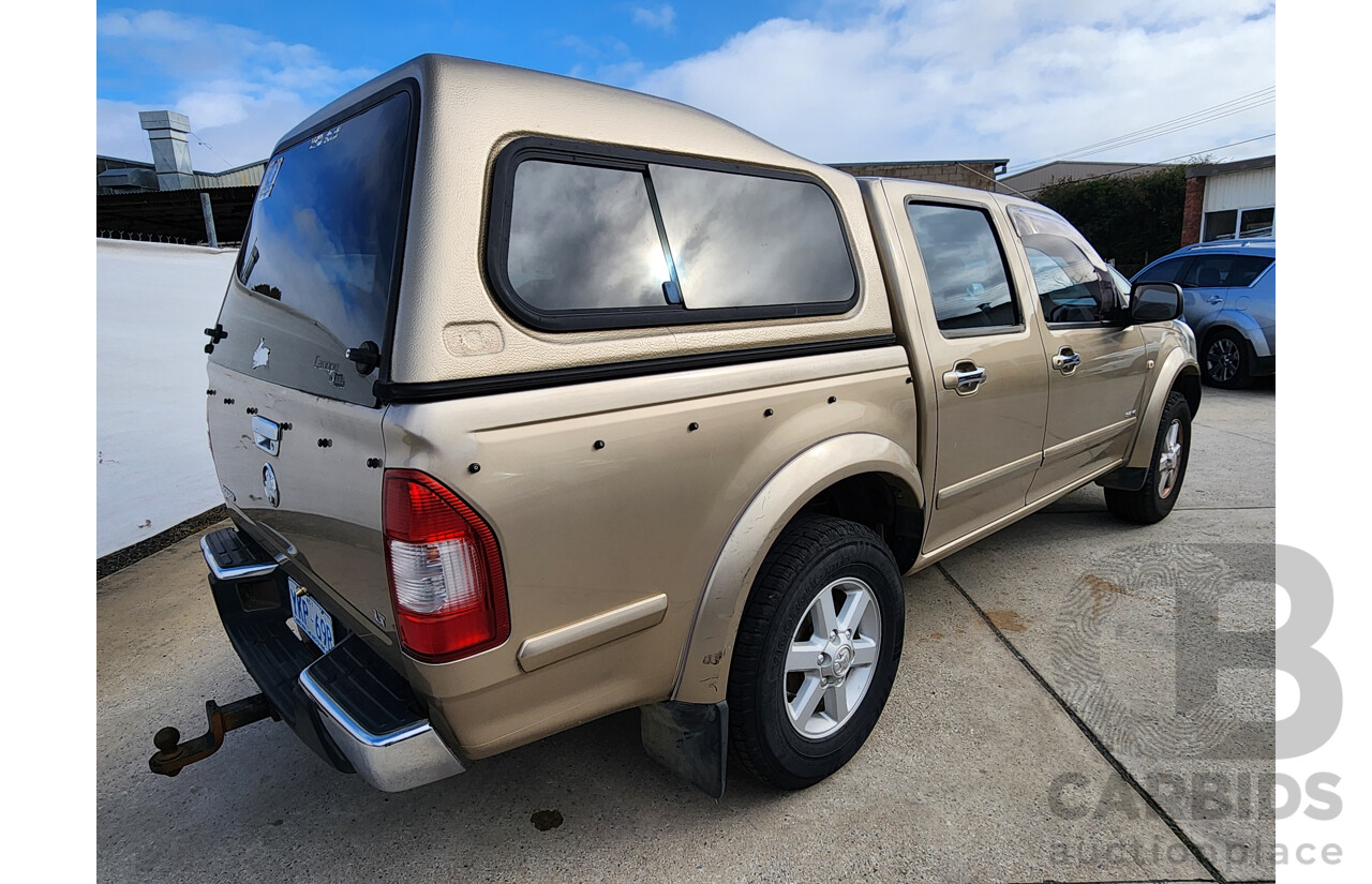 12/2003 Holden Rodeo LT RWD RA Crew Cab P/Up Gold 3.5L