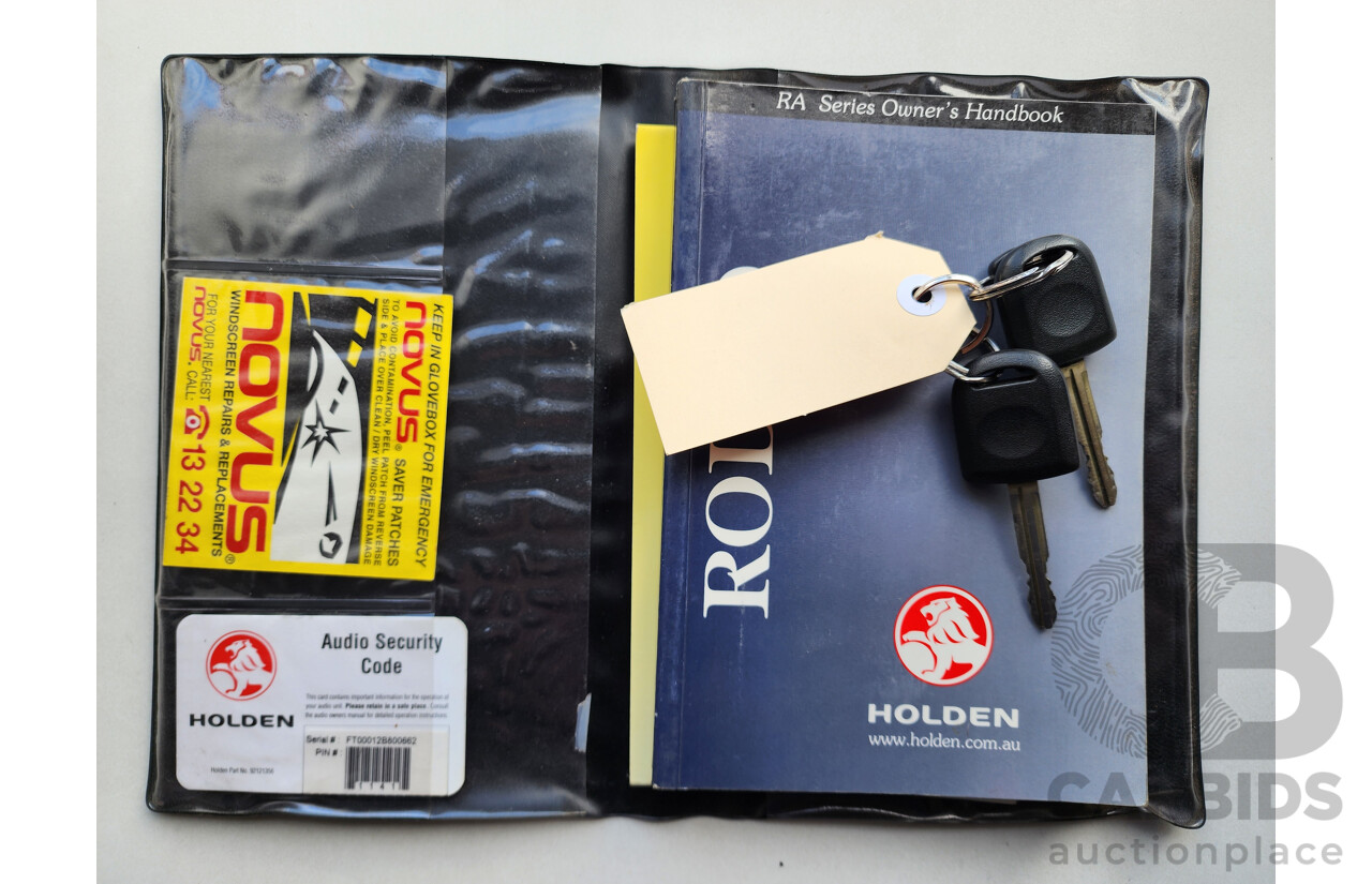 12/2003 Holden Rodeo LT RWD RA Crew Cab P/Up Gold 3.5L