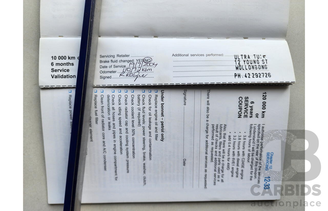 12/2003 Holden Rodeo LT RWD RA Crew Cab P/Up Gold 3.5L