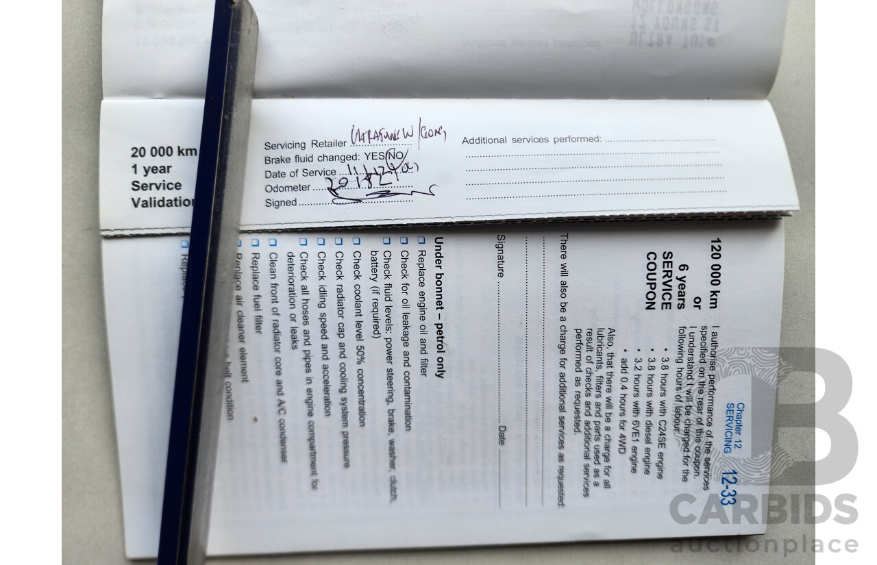 12/2003 Holden Rodeo LT RWD RA Crew Cab P/Up Gold 3.5L