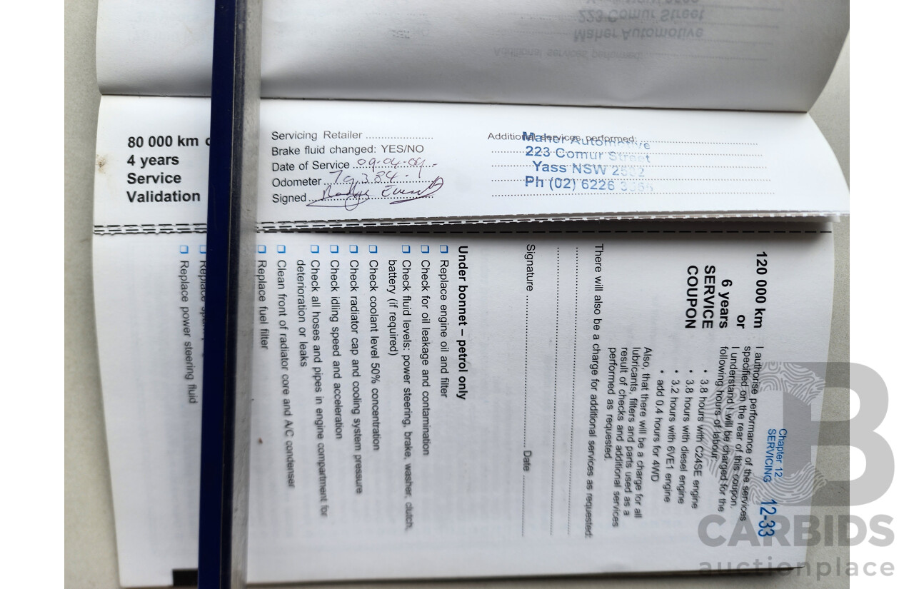 12/2003 Holden Rodeo LT RWD RA Crew Cab P/Up Gold 3.5L