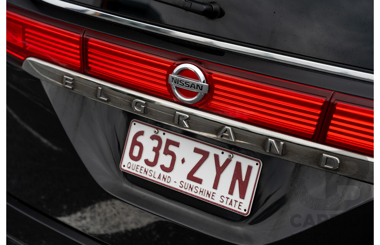 07/2010 Nissan Elgrand Highway Star Premium PE52 4d Wagon Metallic Black V6 3.5L - 7 Seater - Used Import