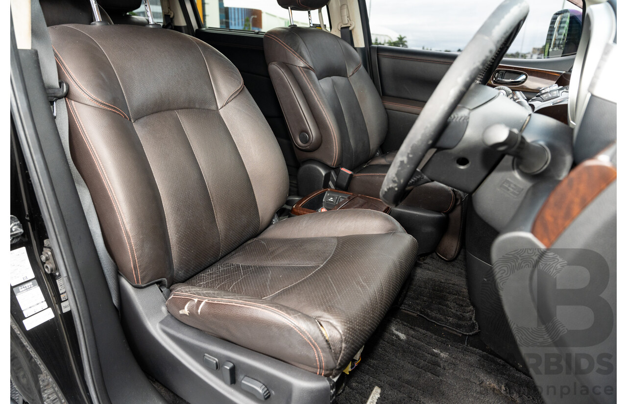 07/2010 Nissan Elgrand Highway Star Premium PE52 4d Wagon Metallic Black V6 3.5L - 7 Seater - Used Import
