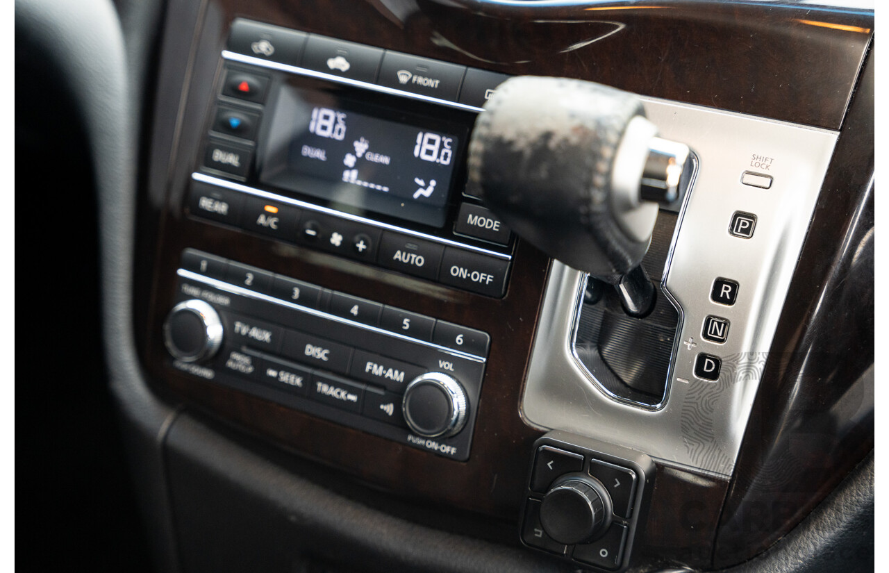 07/2010 Nissan Elgrand Highway Star Premium PE52 4d Wagon Metallic Black V6 3.5L - 7 Seater - Used Import