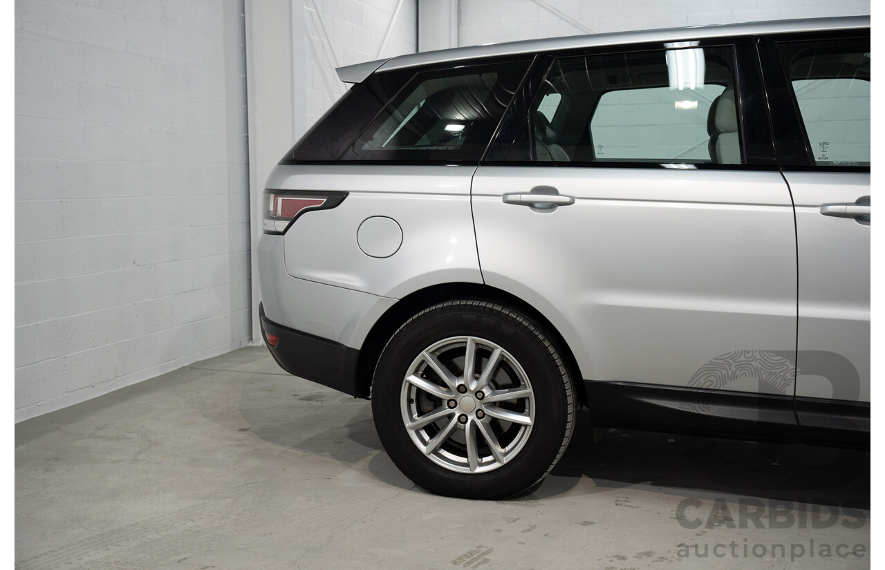 11/2014 Land Rover Range Rover Sport 3.0 TDV6 SE (AWD) LW 4d Wagon Indus Silver Metallic Turbo Diesel V6 3.0L