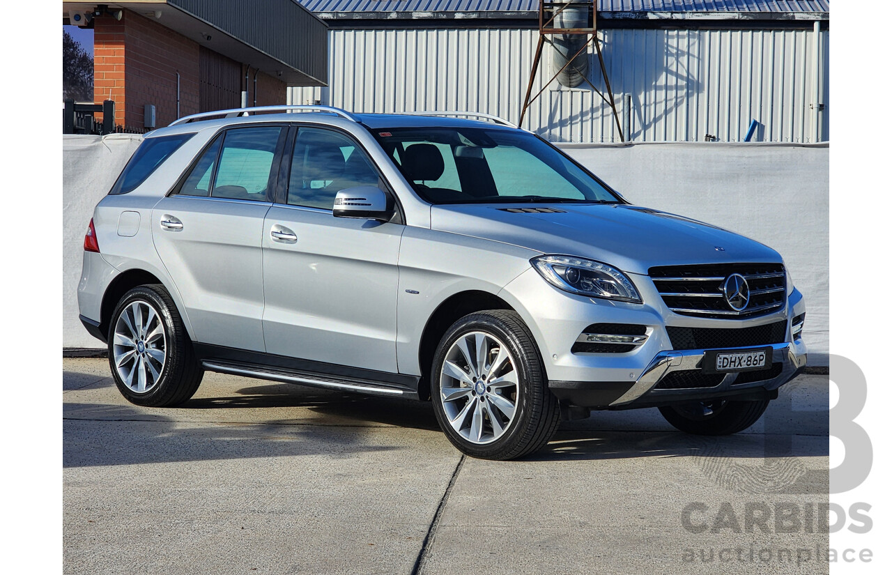 05/2012 Mercedes-Benz Ml 350CDI BLUETEC (4x4) AWD 166 4D Wagon Silver 3.0L