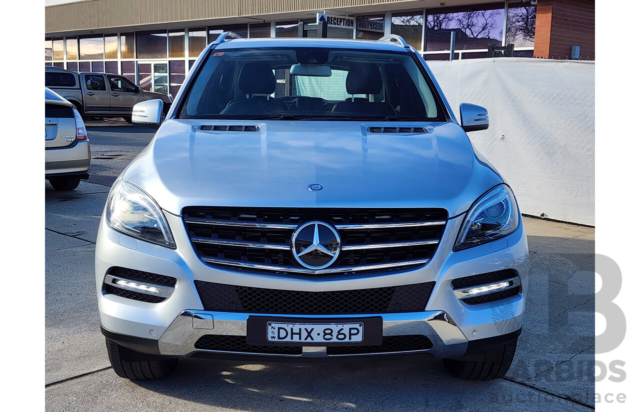 05/2012 Mercedes-Benz Ml 350CDI BLUETEC (4x4) AWD 166 4D Wagon Silver 3.0L