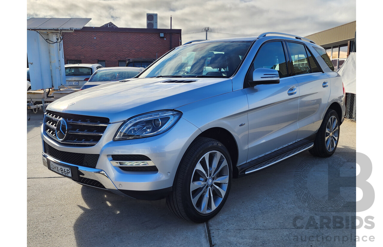 05/2012 Mercedes-Benz Ml 350CDI BLUETEC (4x4) AWD 166 4D Wagon Silver 3.0L