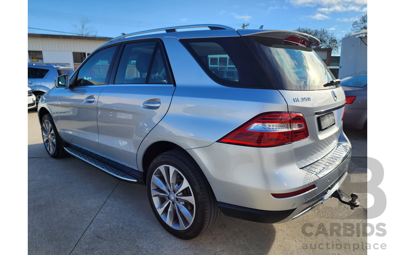 05/2012 Mercedes-Benz Ml 350CDI BLUETEC (4x4) AWD 166 4D Wagon Silver 3.0L