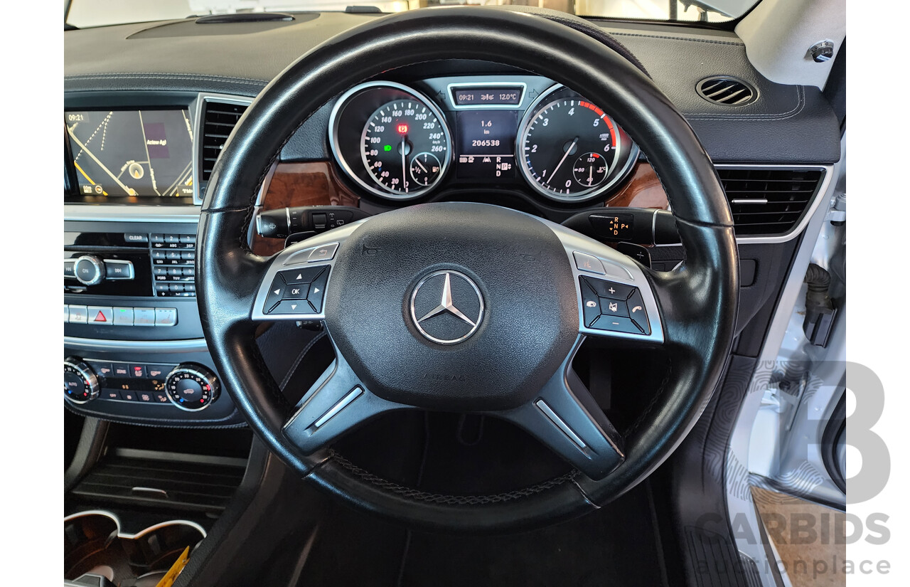 05/2012 Mercedes-Benz Ml 350CDI BLUETEC (4x4) AWD 166 4D Wagon Silver 3.0L