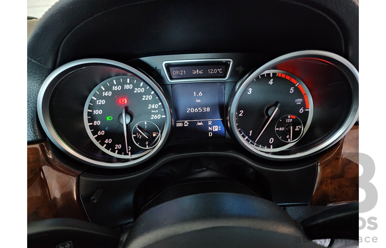 05/2012 Mercedes-Benz Ml 350CDI BLUETEC (4x4) AWD 166 4D Wagon Silver 3.0L