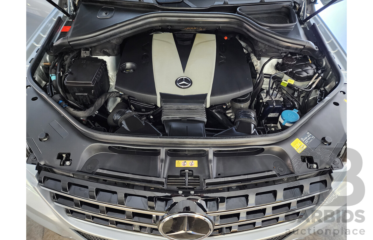 05/2012 Mercedes-Benz Ml 350CDI BLUETEC (4x4) AWD 166 4D Wagon Silver 3.0L