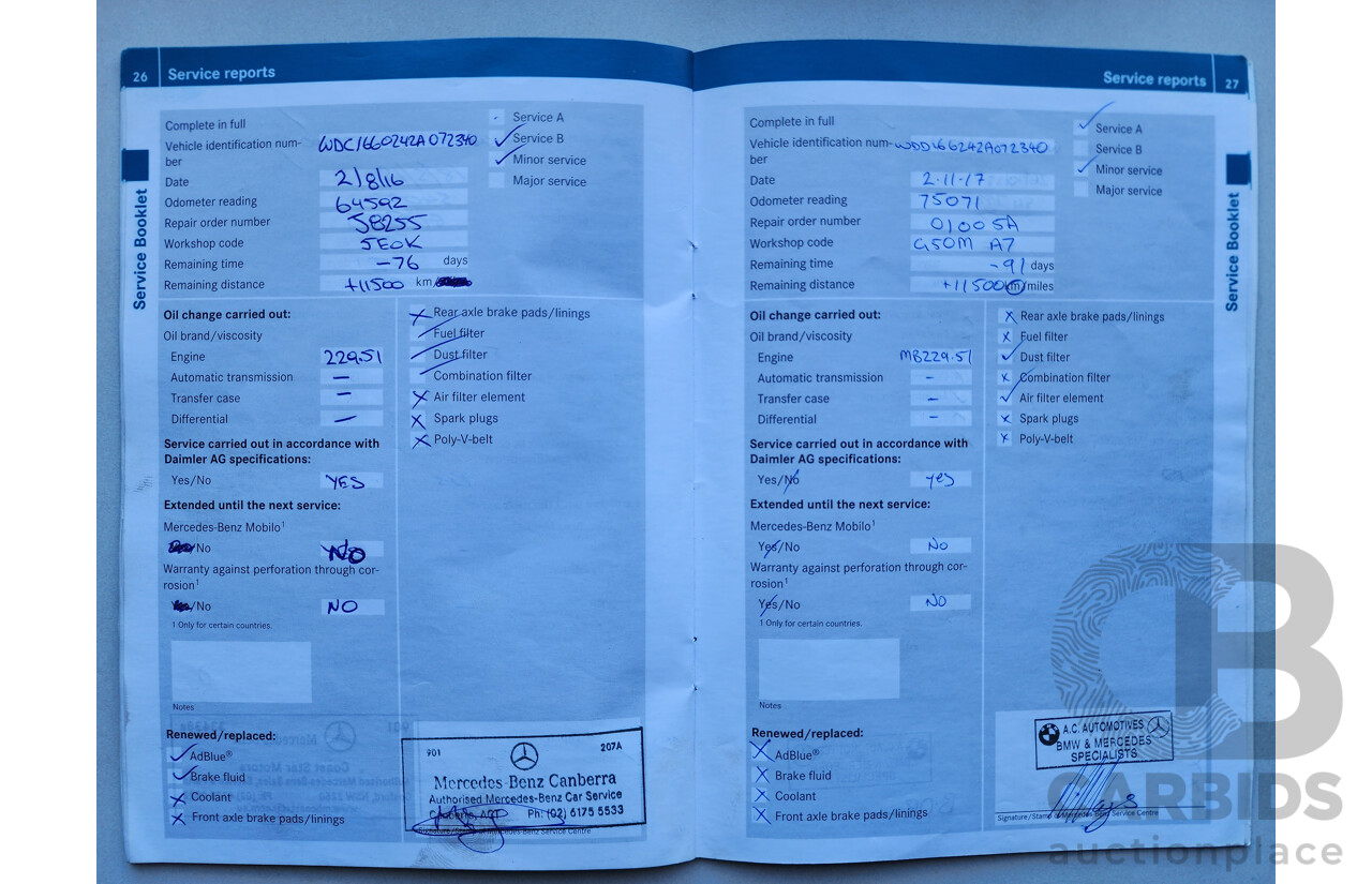 05/2012 Mercedes-Benz Ml 350CDI BLUETEC (4x4) AWD 166 4D Wagon Silver 3.0L