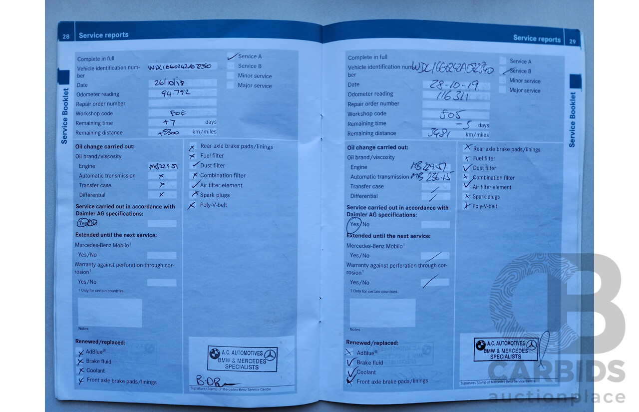 05/2012 Mercedes-Benz Ml 350CDI BLUETEC (4x4) AWD 166 4D Wagon Silver 3.0L