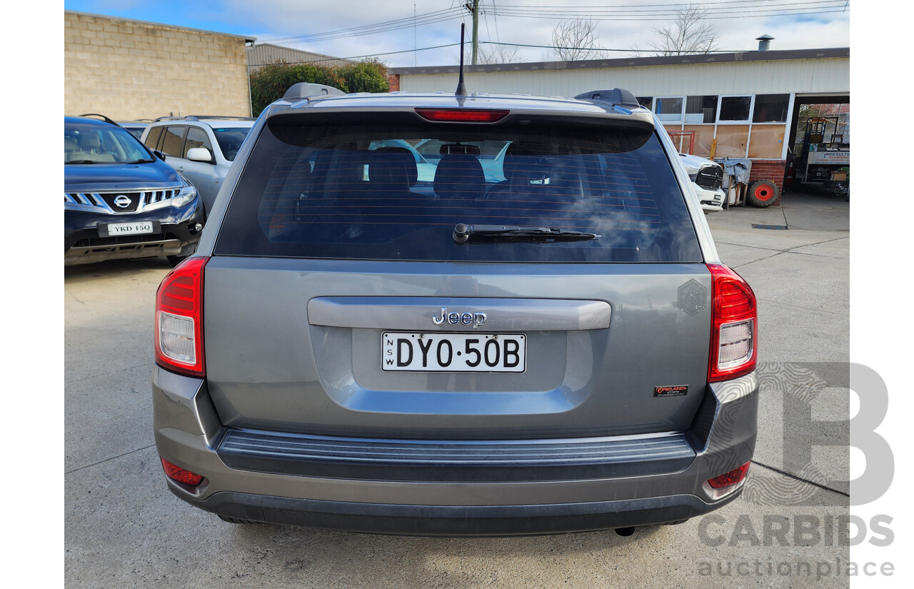 11/2012 Jeep Compass SPORT 4x4 MK MY12 4D Wagon Grey 2.4L