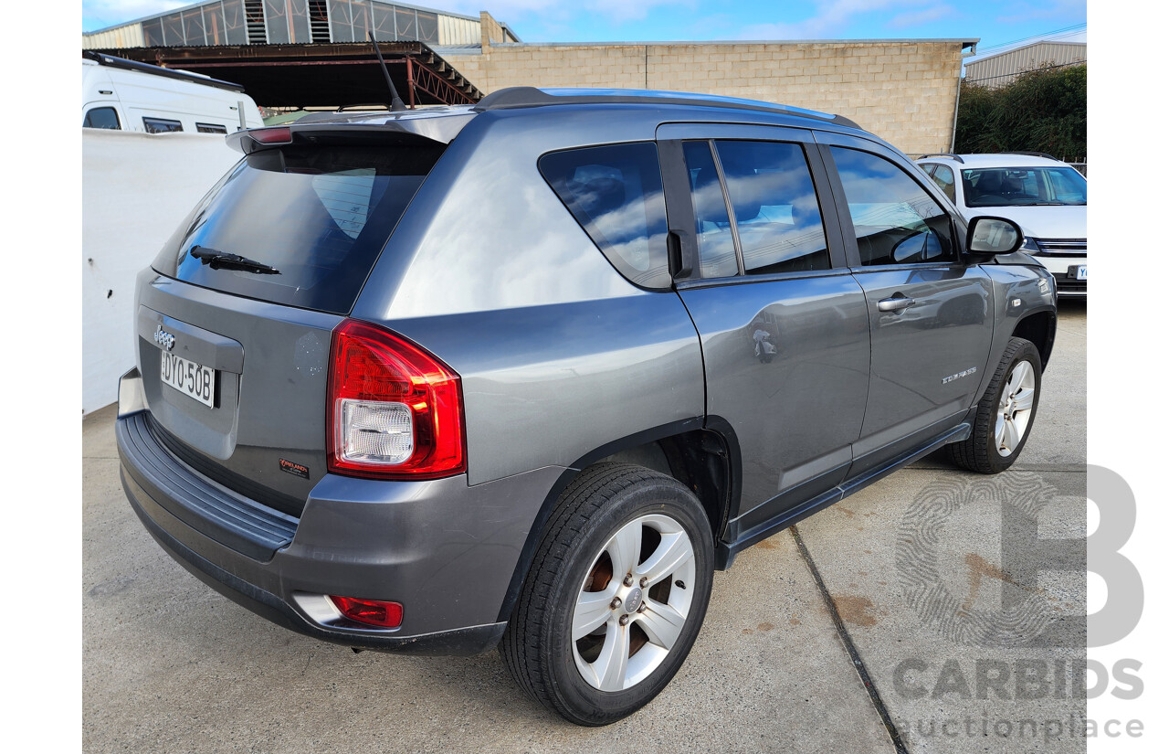 11/2012 Jeep Compass SPORT 4x4 MK MY12 4D Wagon Grey 2.4L