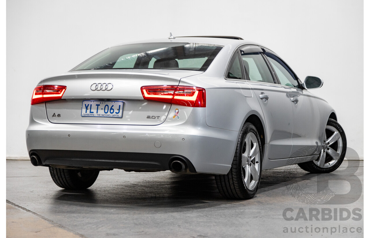09/2012 Audi A6 2.0 TFSI 4GL 4d Sedan Metallic Silver Turbo 2.0L