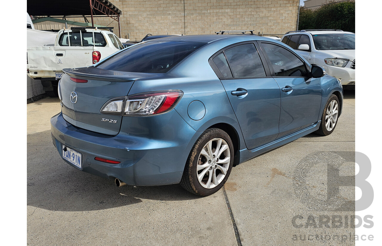 6/2009 Mazda Mazda3 SP25 BL 4d Sedan Blue 2.5L