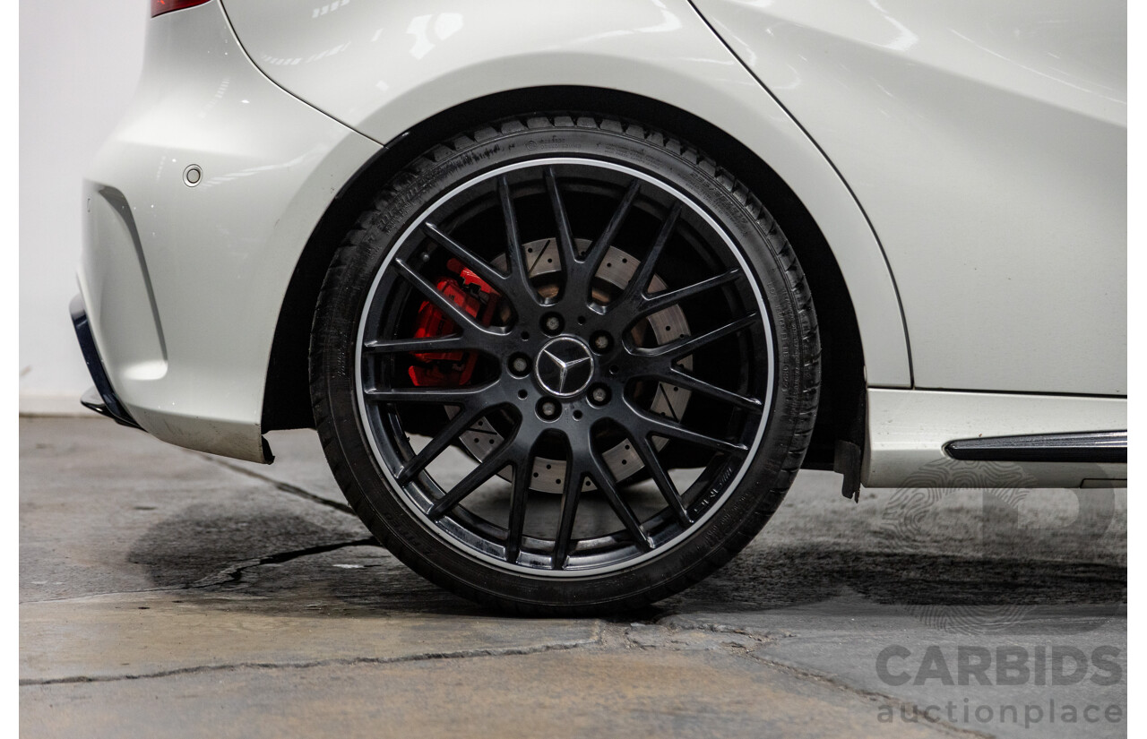 03/2017 Mercedes Benz A45 AMG (AWD) 176 4d Hatchback Calcite White Turbo 2.0L