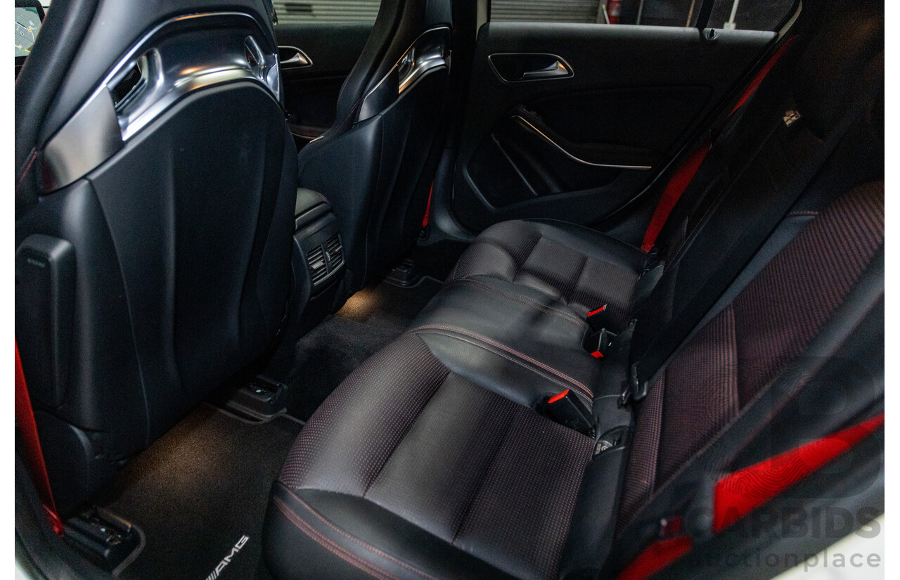 03/2017 Mercedes Benz A45 AMG (AWD) 176 4d Hatchback Calcite White Turbo 2.0L