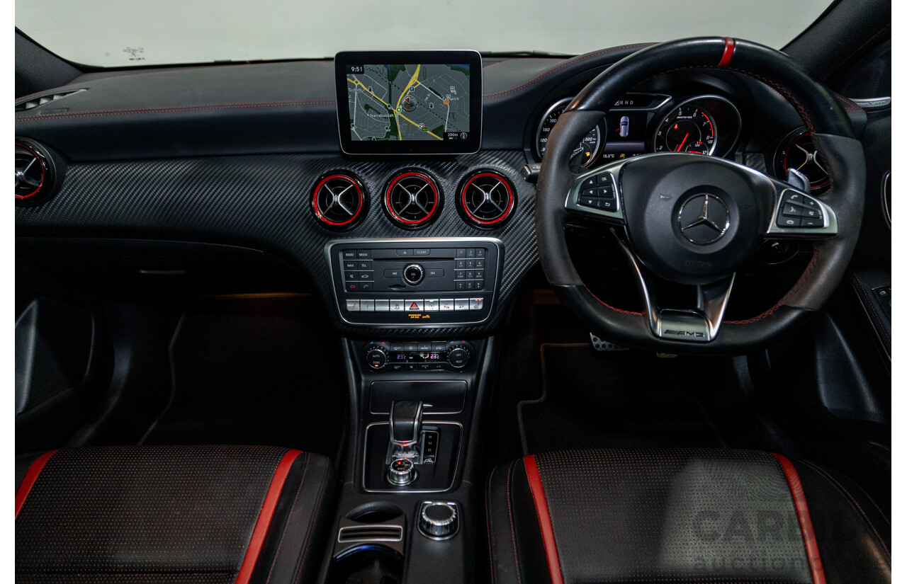 03/2017 Mercedes Benz A45 AMG (AWD) 176 4d Hatchback Calcite White Turbo 2.0L