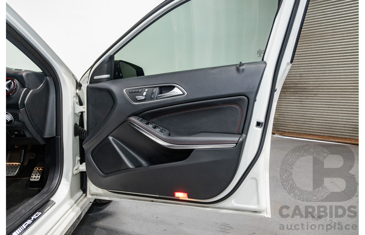 03/2017 Mercedes Benz A45 AMG (AWD) 176 4d Hatchback Calcite White Turbo 2.0L